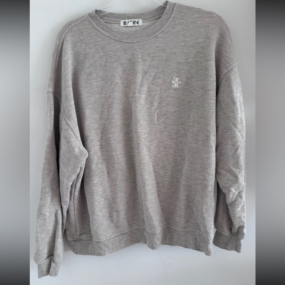 Eterne oversized crew neck sweatshirt